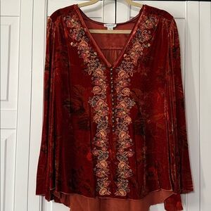 Sundance Rich Rust Blouse